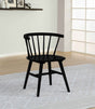 Jeffries Black Windsor Wood Dining Side Chair (Set of 2) by Coaster at Eve Furniture