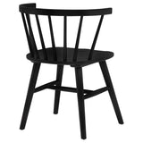 Jeffries Black Windsor Wood Dining Side Chair (Set of 2) by Coaster at Eve Furniture