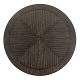 Jeffries Expresso Round Dining Table with Lazy Susan by Crown Mark at Eve Furniture