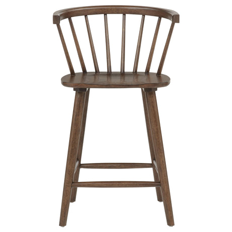 Jeffries Walnut HP0426 Counter Chair (Pack of 2) by Coaster at Eve Furniture