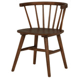 Jeffries Walnut Windsor Wood Dining Side Chair (Set of 2) by Coaster at Eve Furniture