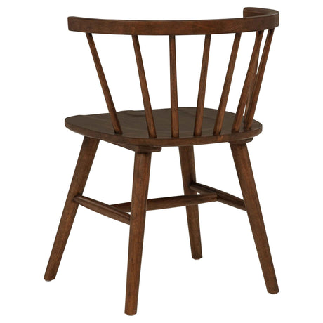 Jeffries Walnut Windsor Wood Dining Side Chair (Set of 2) by Coaster at Eve Furniture
