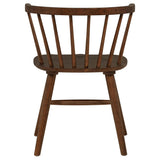 Jeffries Walnut Windsor Wood Dining Side Chair (Set of 2) by Coaster at Eve Furniture