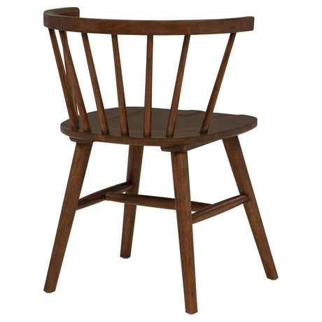 Jeffries Walnut Windsor Wood Dining Side Chair (Set of 2) by Coaster at Eve Furniture