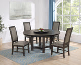 Jeffries Expresso Round Dining Set by Crown Mark at Eve Furniture