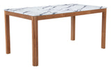 Jemy White Dining Table by Zuomod at Eve Furniture