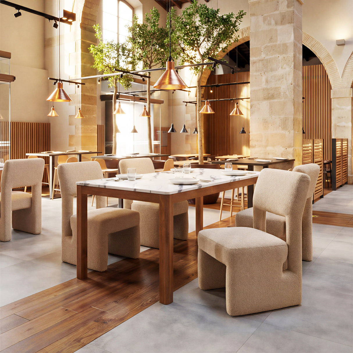 Jemy White Dining Table by Zuomod at Eve Furniture