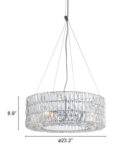 Jena Chrome Ceiling Lamp by Zuomod at Eve Furniture