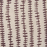 Jenna Beige w/ Merlot Print Linen Square Decorative Pillow Cover by Mercana at Eve Furniture