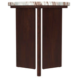 Jenna Brown 3-piece Round Marble Top Coffee Table Set by Coaster at Eve Furniture
