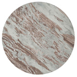 Jenna Brown 35-inch Round Marble Top Cocktail Coffee Table by Coaster at Eve Furniture