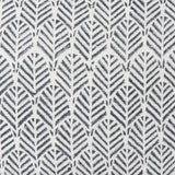 Jennelle Cream w/ Indigo Print Linen Square Decorative Pillow Cover by Mercana at Eve Furniture