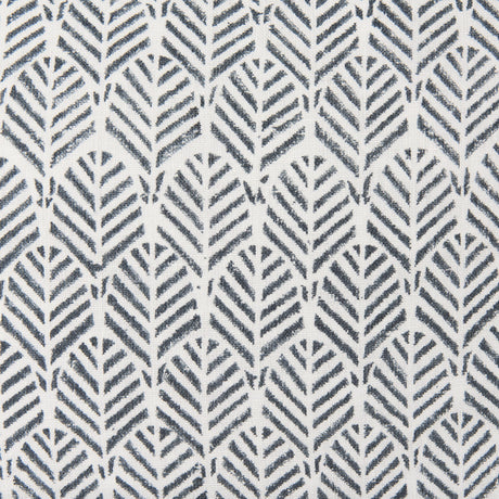 Jennelle Cream w/ Indigo Print Linen Square Decorative Pillow Cover by Mercana at Eve Furniture