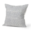 Jennelle Cream w/ Indigo Print Linen Square Decorative Pillow Cover by Mercana at Eve Furniture