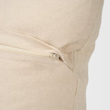 Jenner Cream Cotton-Linen Blend Decorative Square Pillow Cover by Mercana at Eve Furniture