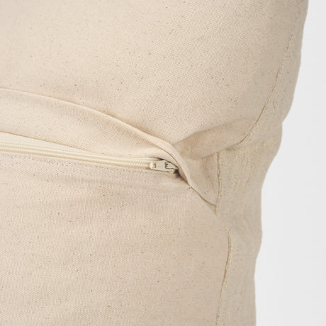 Jenner Cream Cotton-Linen Blend Decorative Square Pillow Cover by Mercana at Eve Furniture