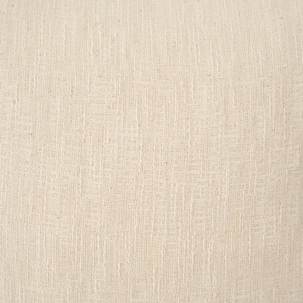 Jenner Cream Cotton Linen Blend Square Pillow Cover w/Filler, Set of 2 by Mercana at Eve Furniture