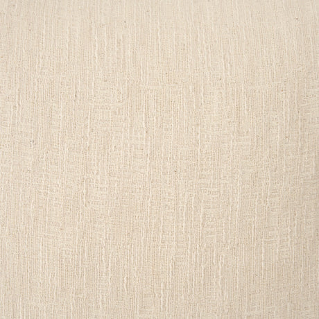 Jenner Cream Cotton Linen Blend Square Pillow Cover w/Filler, Set of 2 by Mercana at Eve Furniture