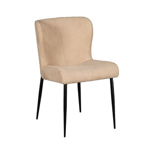 Jennifer 20" Dining Chair in Beige Eco Suede by Home Trends & Design at Eve Furniture