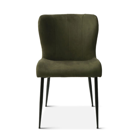 Jennifer 20" Dining Chair in Green Eco Suede by Home Trends & Design at Eve Furniture