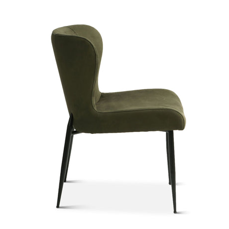 Jennifer 20" Dining Chair in Green Eco Suede by Home Trends & Design at Eve Furniture