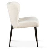 Jennifer 20" Dining Chair in White Boucle by Home Trends & Design at Eve Furniture