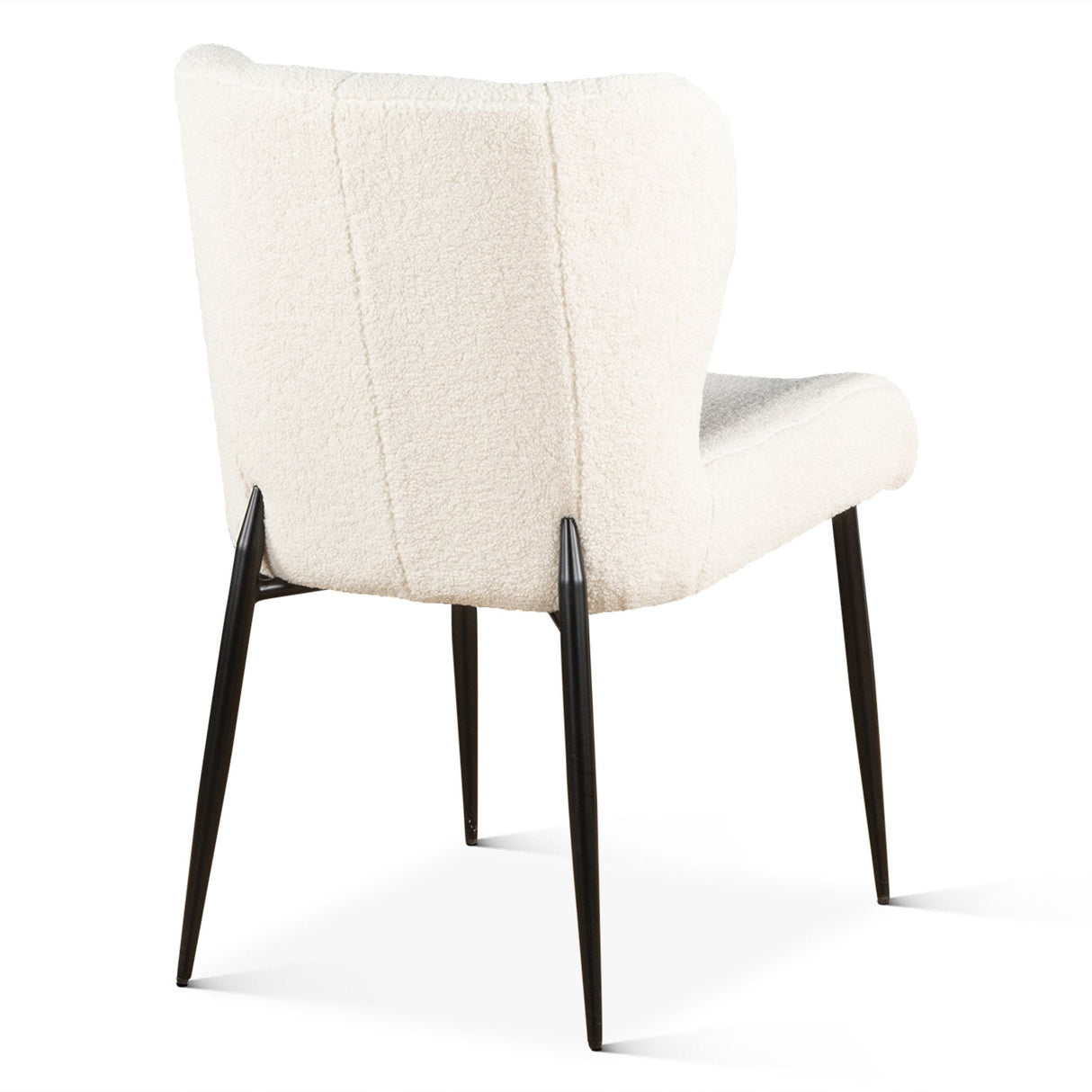 Jennifer 20" Dining Chair in White Boucle by Home Trends & Design at Eve Furniture