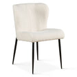 Jennifer 20" Dining Chair in White Boucle by Home Trends & Design at Eve Furniture