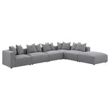 Jennifer 6-Piece Tight Seat Modular Sectional Gray