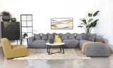 Jennifer 6-Piece Tight Seat Modular Sectional Gray