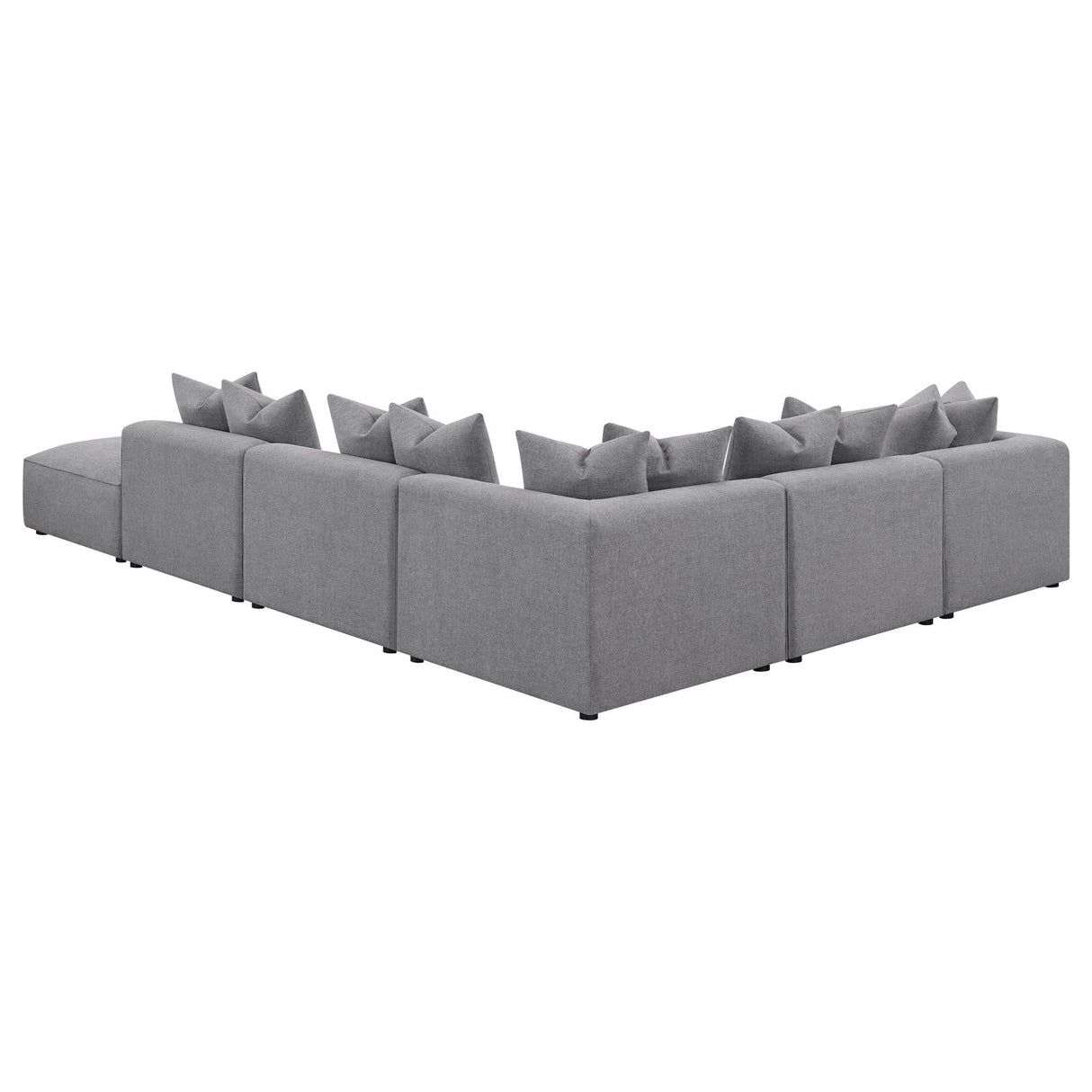 Jennifer 6-Piece Tight Seat Modular Sectional Gray