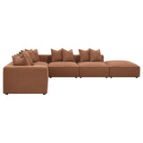 Jennifer 6-Piece Upholstered Modular Sectional Terracotta