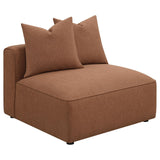 Jennifer 6-Piece Upholstered Modular Sectional Terracotta