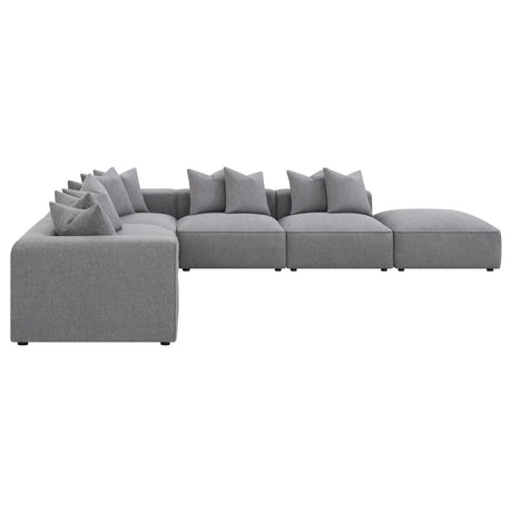 Jennifer Gray 6-Piece Tight Seat Modular Sectional by Coaster at Eve Furniture