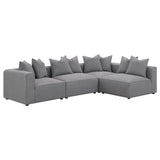 Jennifer Gray Tight Seat Armless Chair by Coaster at Eve Furniture