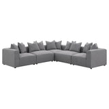 Jennifer Gray Tight Seat Armless Chair by Coaster at Eve Furniture