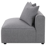 Jennifer Gray Tight Seat Armless Chair by Coaster at Eve Furniture