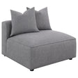 Jennifer Gray Tight Seat Armless Chair by Coaster at Eve Furniture