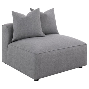 Jennifer Gray Tight Seat Armless Chair by Coaster at Eve Furniture