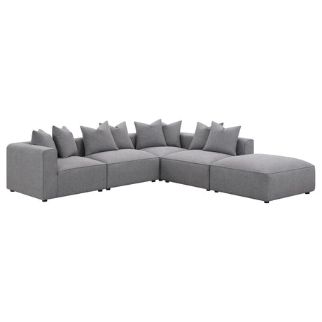 Jennifer Grey Upholstered Corner Chair by Coaster at Eve Furniture