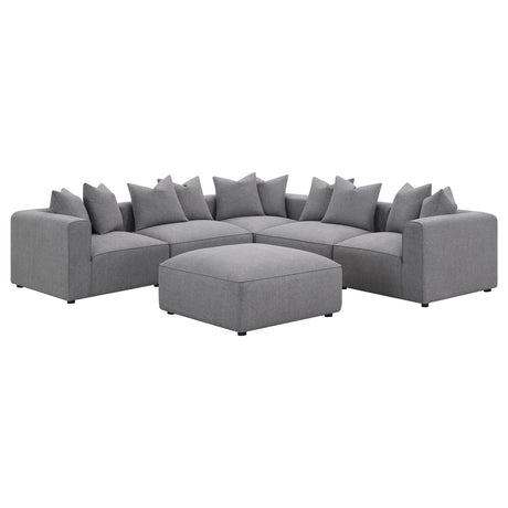 Jennifer Grey Upholstered Corner Chair by Coaster at Eve Furniture
