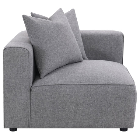 Jennifer Grey Upholstered Corner Chair by Coaster at Eve Furniture