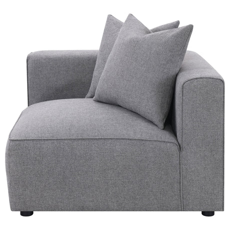 Jennifer Grey Upholstered Corner Chair by Coaster at Eve Furniture
