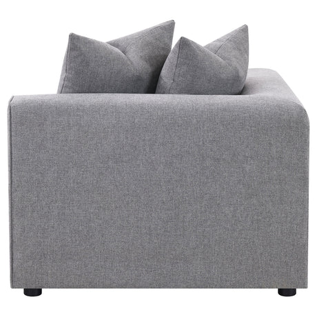 Jennifer Grey Upholstered Corner Chair by Coaster at Eve Furniture