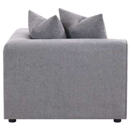 Jennifer Grey Upholstered Corner Chair by Coaster at Eve Furniture