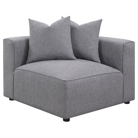 Jennifer Grey Upholstered Corner Chair by Coaster at Eve Furniture