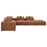 Jennifer Terracotta 6-Piece Upholstered Modular Sectional by Coaster at Eve Furniture
