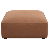 Jennifer Terracotta Upholstered Ottoman by Coaster at Eve Furniture
