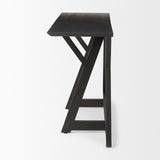 Jennings Dark Brown Wood Console Table by Mercana at Eve Furniture