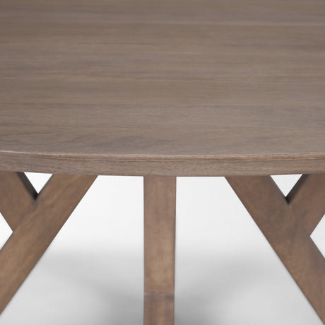 Jennings Light Brown Wood Dining Table by Mercana at Eve Furniture